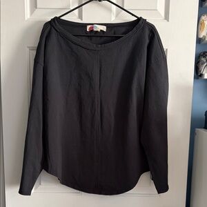 Free People Beach Relaxed Pullover Long Sleeve Beach Casual Lounge Top Size L